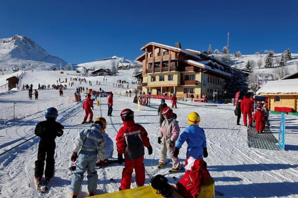 Appartement Montagne La Vallee Verte Coeur Station Hirmentaz Bellevaux Buitenkant foto