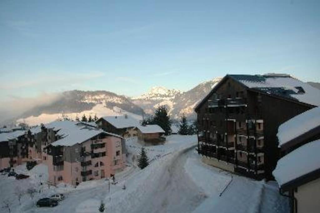 Appartement Montagne La Vallee Verte Coeur Station Hirmentaz Bellevaux Buitenkant foto