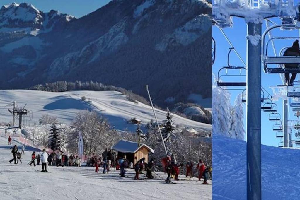 Appartement Montagne La Vallee Verte Coeur Station Hirmentaz Bellevaux Buitenkant foto